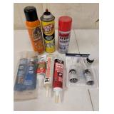 Variety of glues and caulking items have been