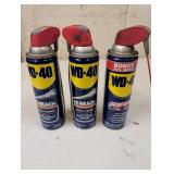 (3) WD-40 cans of spray w/ flip nozzles