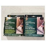 2 new Duck double-sided vinyl flooring tape,