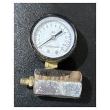Home-Flex air/gas pressure test gauge, 15 psi.