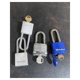 4 Master Padlocks with keys