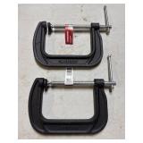 (2) New Husky 4' C Clamps