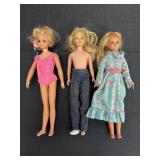 3 Mattel Skipper Barbie Dolls