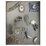Variety of Brooch Pins, hair clip, shoe clip