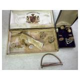 Cuff Links, Hickok Tie Clip & Stick Pin