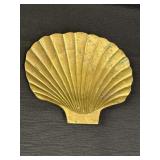 Heavy brass seashell trinket/candy dish,