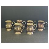 6- 5" Sliver Plates Mugs