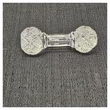 VTG 4in Pressed Glass Knife Rest