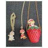Childï¿½s Strawberry Shortcake Bracelet & Necklaces