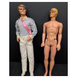 (2) 1968 Jointed Ken Barbie Dolls