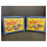 (2) 48 Car Deluxe Carrying Cases, Hot wheels,