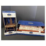 Collectors Lane doll furniture, chair & bed, for