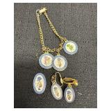 Holly Hobbie Childï¿½s Charm Bracelet & Earrings