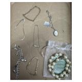 Variety of Bracelets - Locket marked sterling
