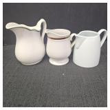 (3) Vintage Creamers & Pitchers