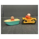 Fisher Price Little People Boat & Motorcycle