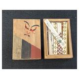 Japanese wooden toothpick box