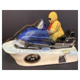 1972 Ezra Brooks Snowmobile Whiskey Decanter,