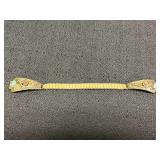 Navajo Style Turquoise & Coral Watch Band