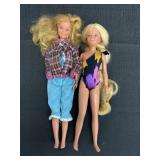 2 Mattel Skipper Barbie Doll