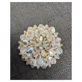 Iridescent Rhinestone Brooch
