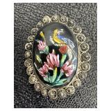 Floral Birch Brooch Pin