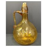 1904 Amber glass jug, Old Time Mountain Moonshine,