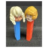 Vtg. Annie & Girl Pez Dispenser, footless