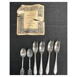 Sheffield England Loxley Silverplate Pastry Forks