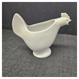 White Porcelain Chicken Creamer/Gravy Boat
