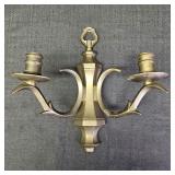 Brass Wall Sconces Double Candle Holder