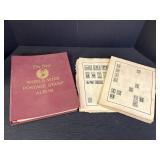 World Wide Postage Stamp Album & inside pages