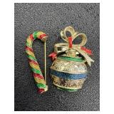 Candy Cane & Gerryï¿½s Christmas Ball Ornament