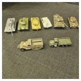 Vintage Zilmex Diecast Military Vehicles