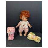 1982 Strawberry Shortcake Blowkiss Doll w/Custard