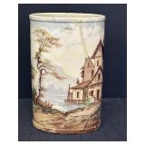 9.5" Hand Painted Ceramic Vase