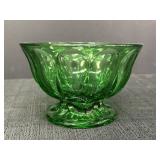 Emerald Green Glass 6" Candy Dish