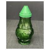 7.25" Emerald Green Glass Shaker Bottle