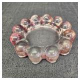 Vintage Pink Glass Ashtray