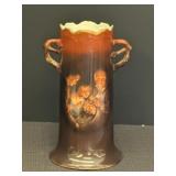 10" Altwasser Brown Porcelain Vase