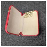 VTG Buxton Red Leather Key-Tainer, Coin Knife, L