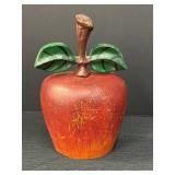 Vtg-style cast iron apple doorstop