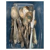Variety of forks, spoons, butter knives