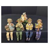 Set of 4 WMG2003 shelf sitters & David Frykman