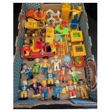 Variety of Gabriel Wannabees figurines, toy train