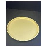 14" Yellow Enamelware Round Tray