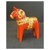 6.5" Dala Horse Nils Olsson Swedish Wood Carving