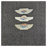 (3) VTG United Airlines "Future Pilot" Wing Pins