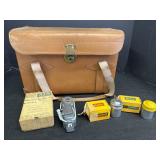Vtg. Leather Ruko Camera Bag, Honeywell