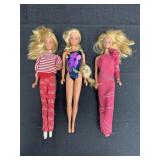 3 Mattel Barbie Dolls
